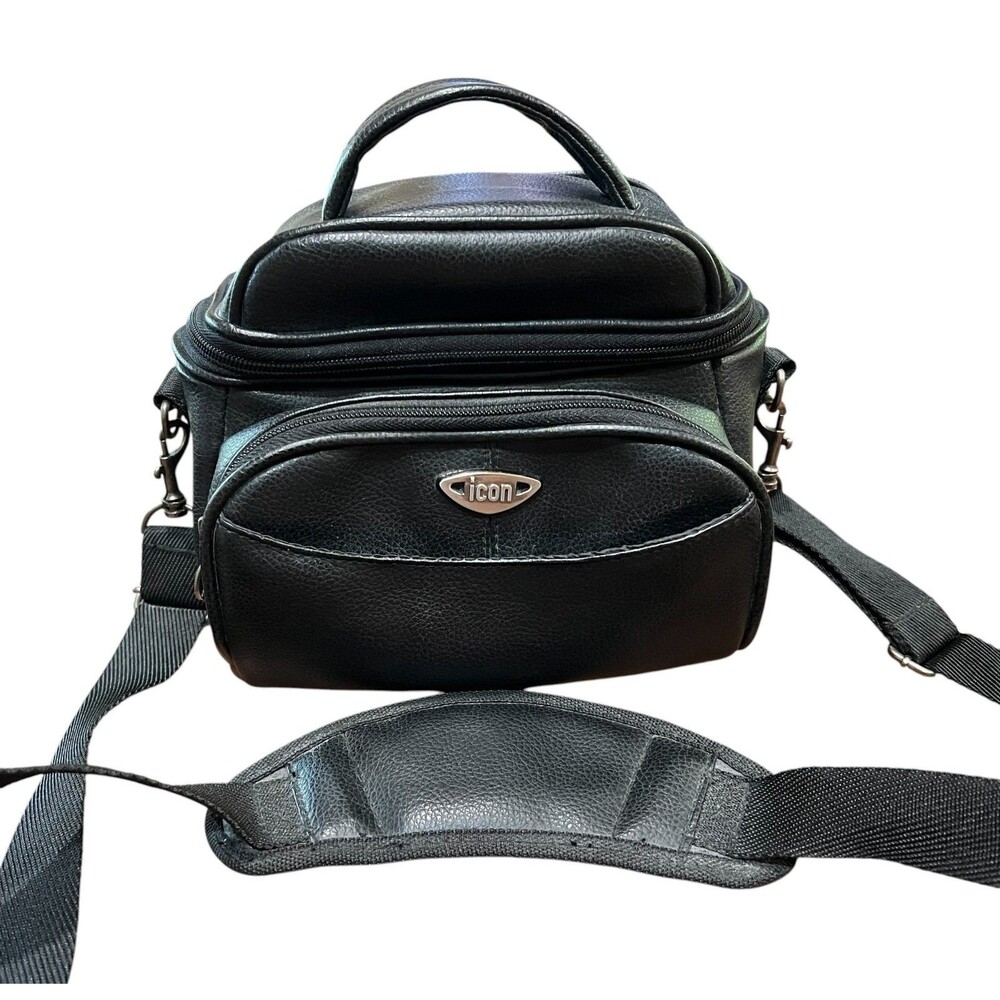 Icon Black Camera Bag w Pockets Film or Digital